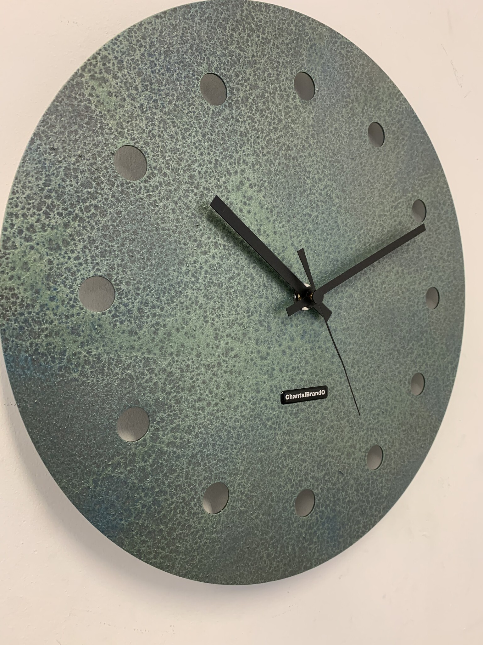 MOSACLOCK GREEN LABEL XL 40 Wandklok Modern Industrieel Design GROEN