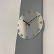 Wandklok Merida MODERN DESIGN zilver & grijs