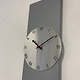 Wandklok Merida MODERN DESIGN zilver & grijs