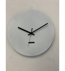 MOSACLOCK WHITE LABEL 34 LABEL Wandklok Modern Industrieel Design WIT