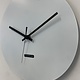 MOSACLOCK WHITE LABEL 34 LABEL Wandklok Modern Industrieel Design WIT