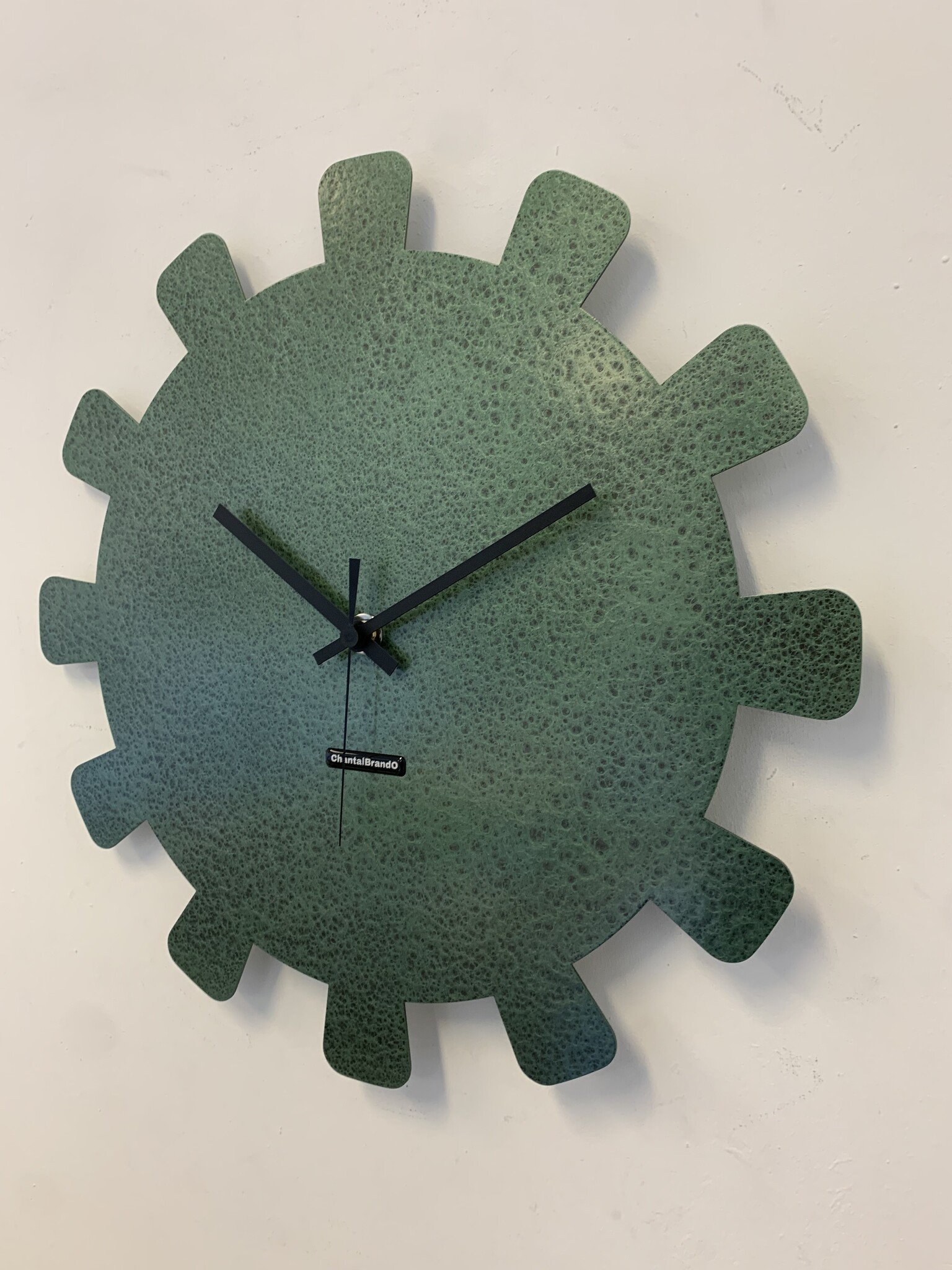 MOSACLOCK GREEN LABEL XL 40 Wandklok Modern Industrieel Design GROEN