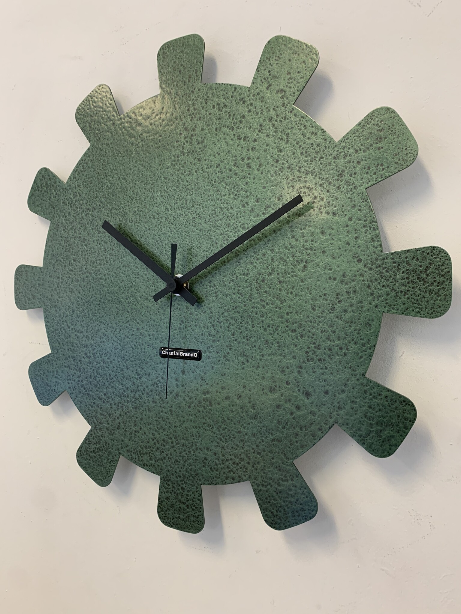 MOSACLOCK GREEN LABEL XL 40 Wandklok Modern Industrieel Design GROEN