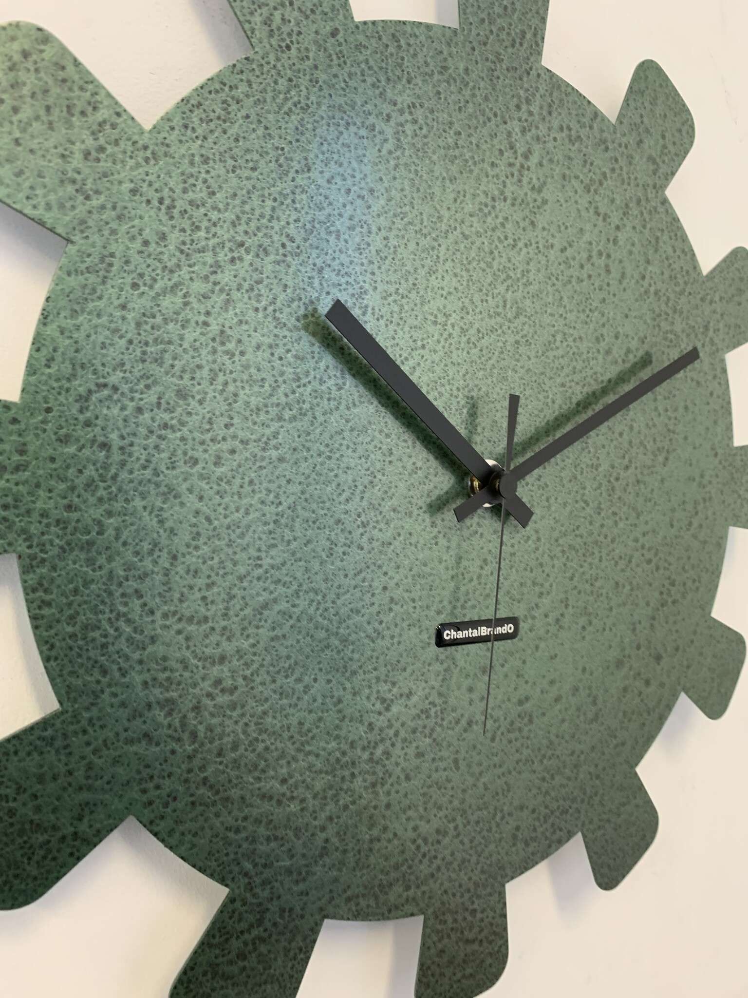 MOSACLOCK GREEN LABEL XL 40 Wandklok Modern Industrieel Design GROEN