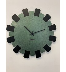 MOSACLOCK GREEN LABEL XL 50 Wandklok Modern Industrieel Design GROEN