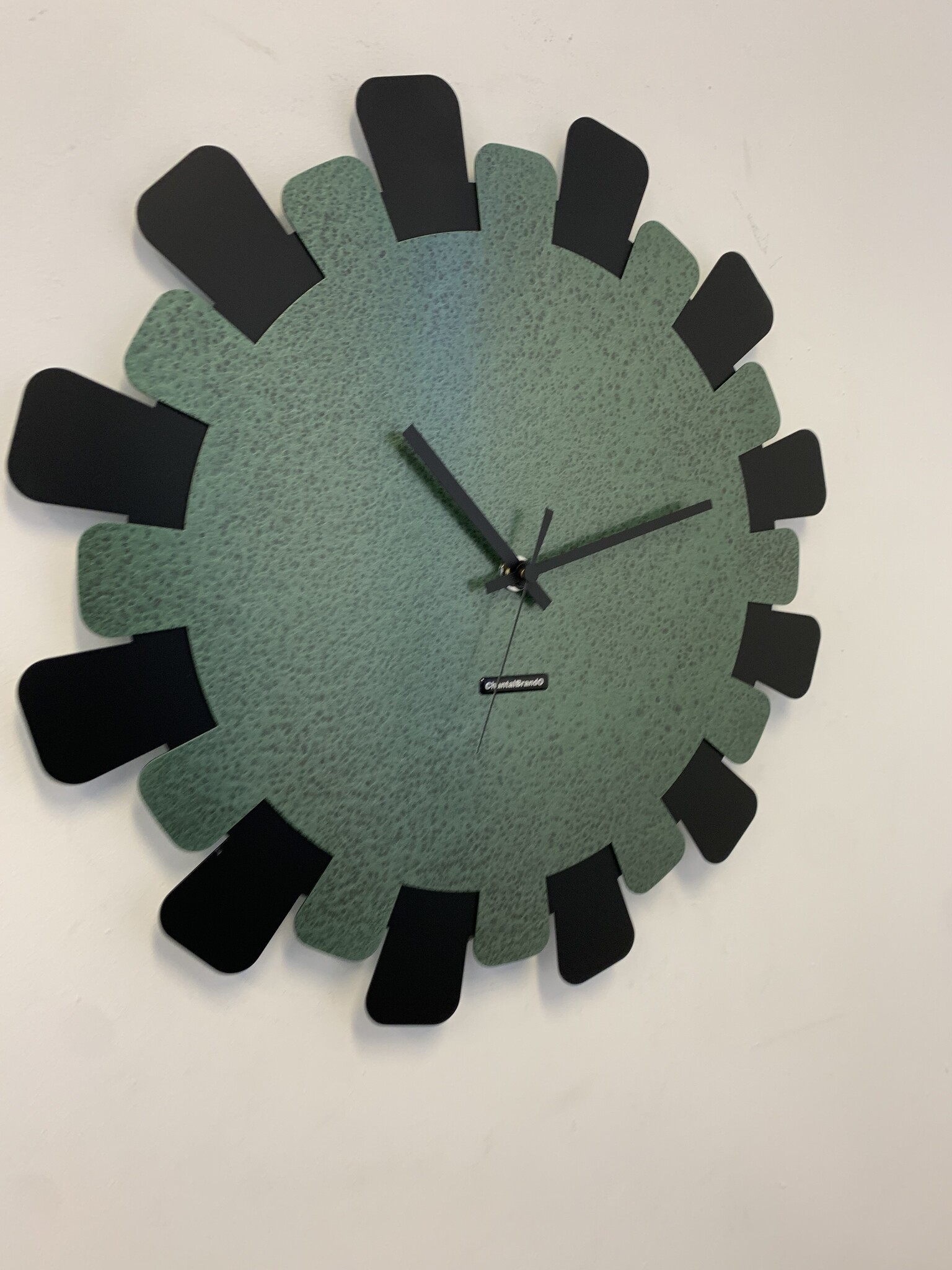 MOSACLOCK GREEN LABEL XL 50 Wandklok Modern Industrieel Design GROEN