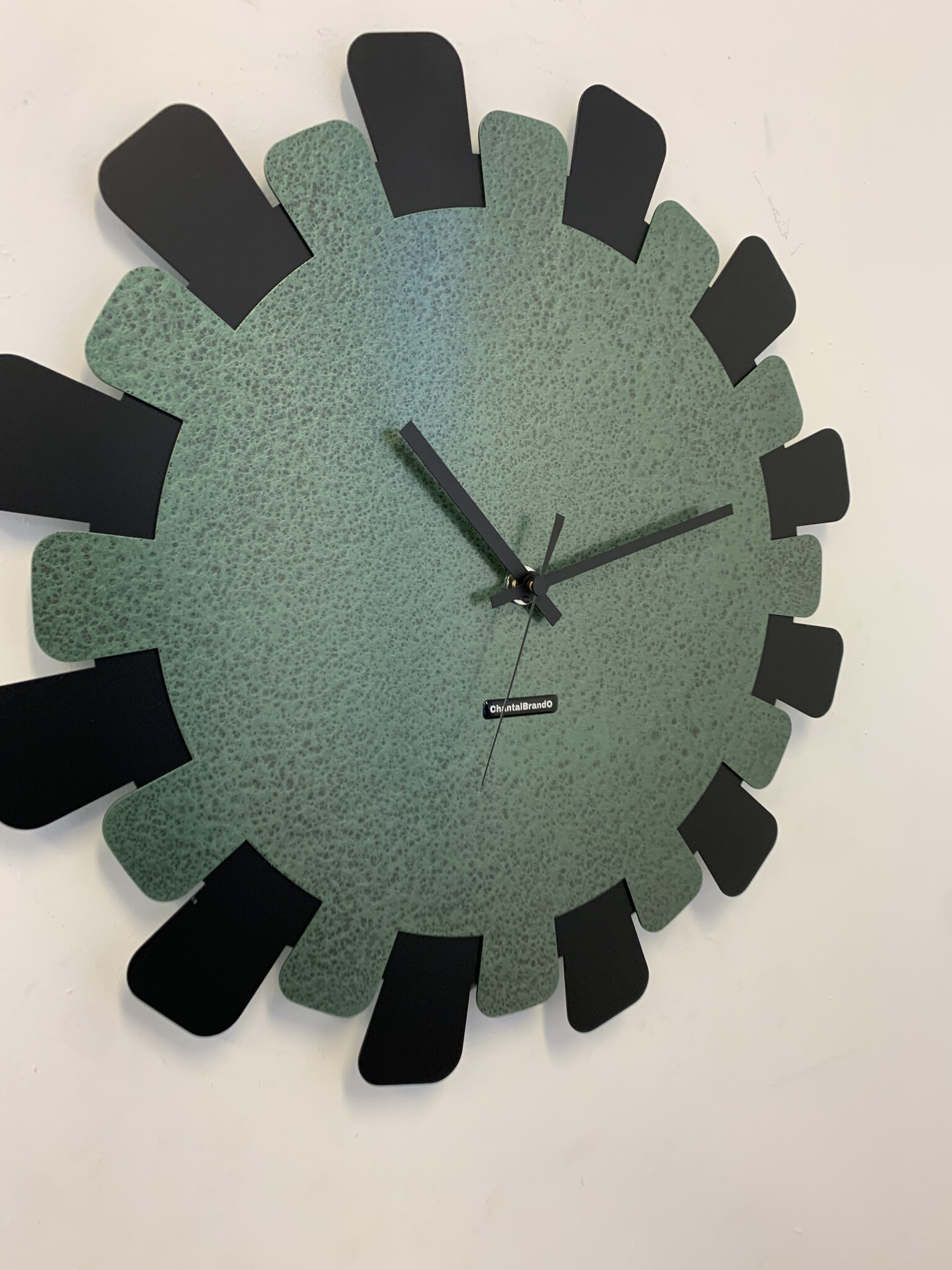 MOSACLOCK GREEN LABEL XL 50 Wandklok Modern Industrieel Design GROEN