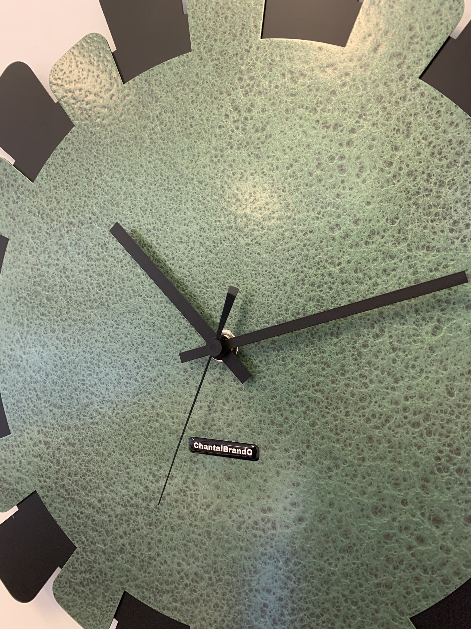 MOSACLOCK GREEN LABEL XL 50 Wandklok Modern Industrieel Design GROEN