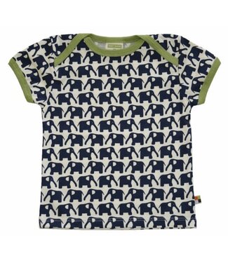 Loud and Proud T-Shirt 204 - Druck Elefanten in Marine - Single Jersey