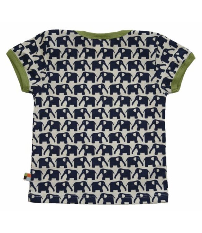 Loud and Proud T-Shirt 204 - Druck Elefanten in Marine - Single Jersey