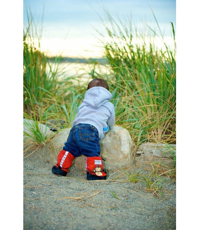 Stonz Booties Monkey Brick Red
