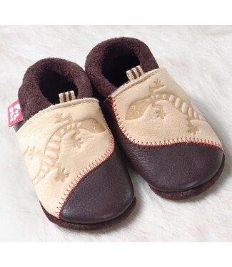 Pololo "Gecko" braun/natur