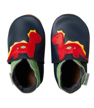 Bobux Lederfinkli Navy Dino