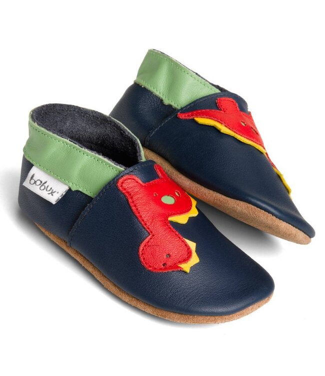 Bobux Lederfinkli Navy Dino