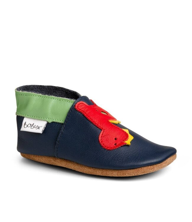 Bobux Lederfinkli Navy Dino