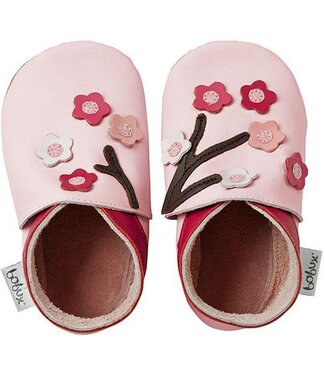 Bobux Lederfinkli Blossom with pink