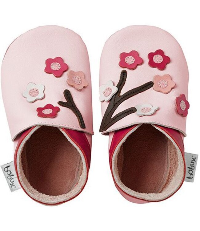 Bobux Lederfinkli Blossom with pink