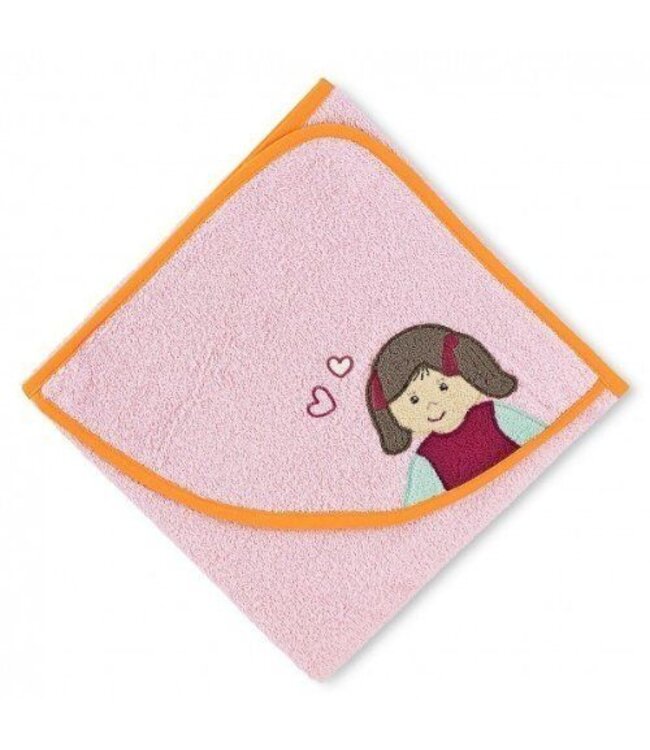Sterntaler Kapuzenbadetuch 100 x 100 Laura rosa