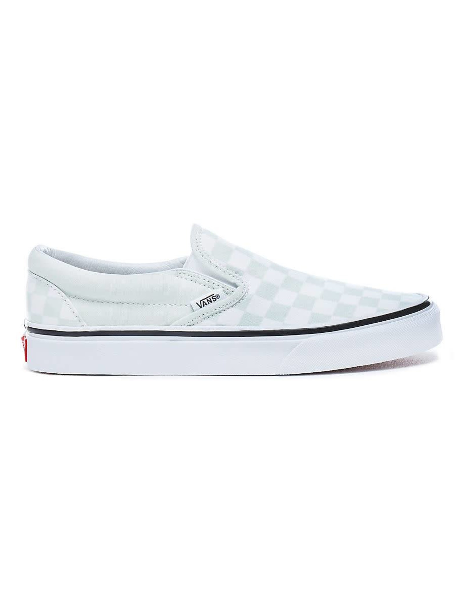 slip on vans checkerboard blue