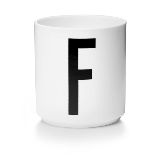 Design Letters Aj porseleinen mok - F Design Letters Aj porseleinen mok - F