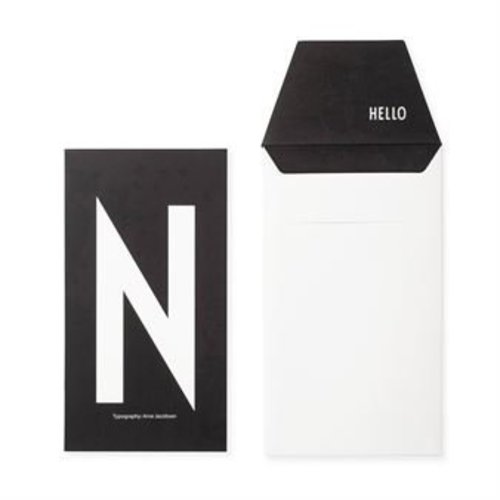 Design Letters Letter kaart - N Design Letters Letter kaart - N