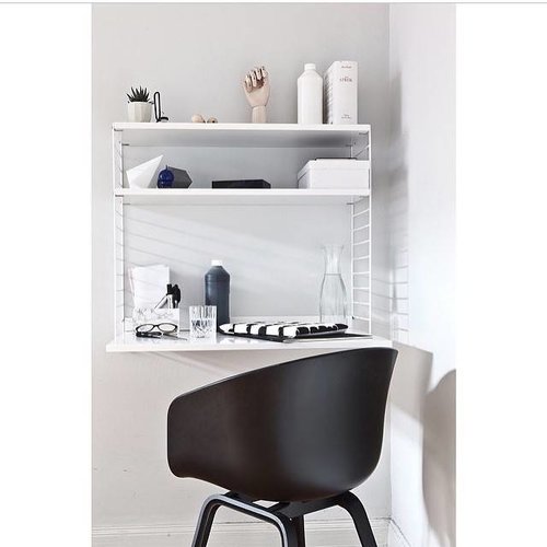 String Furniture: wandrekken & modulair kastensysteem | Nordic Living Werkplek String Furniture: wandrekken & modulair kastensysteem | Nordic Living Werkplek