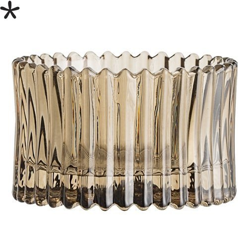 Bloomingville Waxinelichthouder bruin glas Bloomingville Waxinelichthouder bruin glas