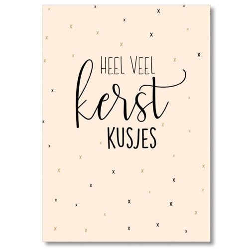 MIEKinvorm Miekinvorm Heel veel kerstkusjes || Ansichtkaart MIEKinvorm Miekinvorm Heel veel kerstkusjes || Ansichtkaart