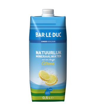 Bar-le-Duc Mineraalwater+ citroen koolzuurvrij pak 0,5l 12 DOOS