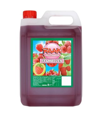 Raak Vruchtensiroop Frambozen Can 5,0l 4 DOOS