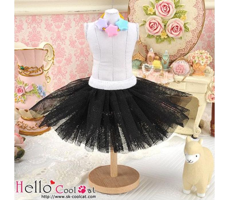black tulle ball skirt