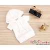 Coolcat Hoodie Top Short Sleeves White