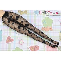 Pantyhose Socks Net Black Heart