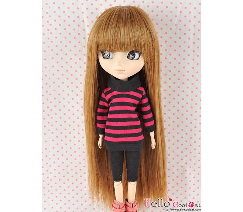 Wig Long Straight Brown