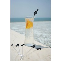 Qualy Melodrinks Stirrers Black 6 st