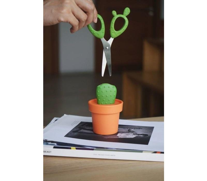 Qualy Cactus Schaar Tray Oranje/Bruin