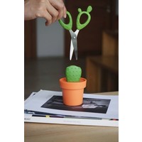 Qualy Cactus Schaar Tray Oranje/Bruin