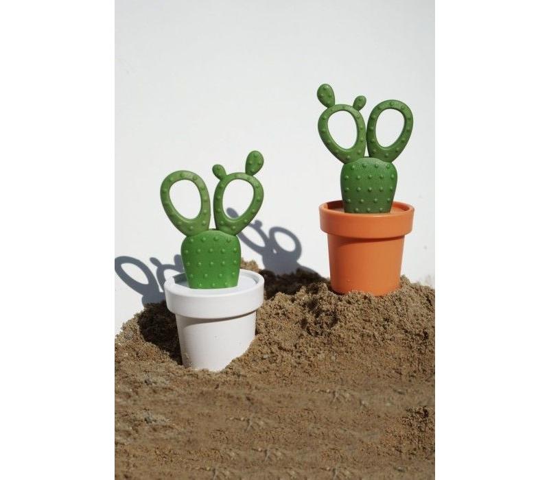 Qualy Cactus Schaar Tray Oranje/Bruin