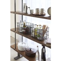 Yamazaki Kitchen Basket L Black