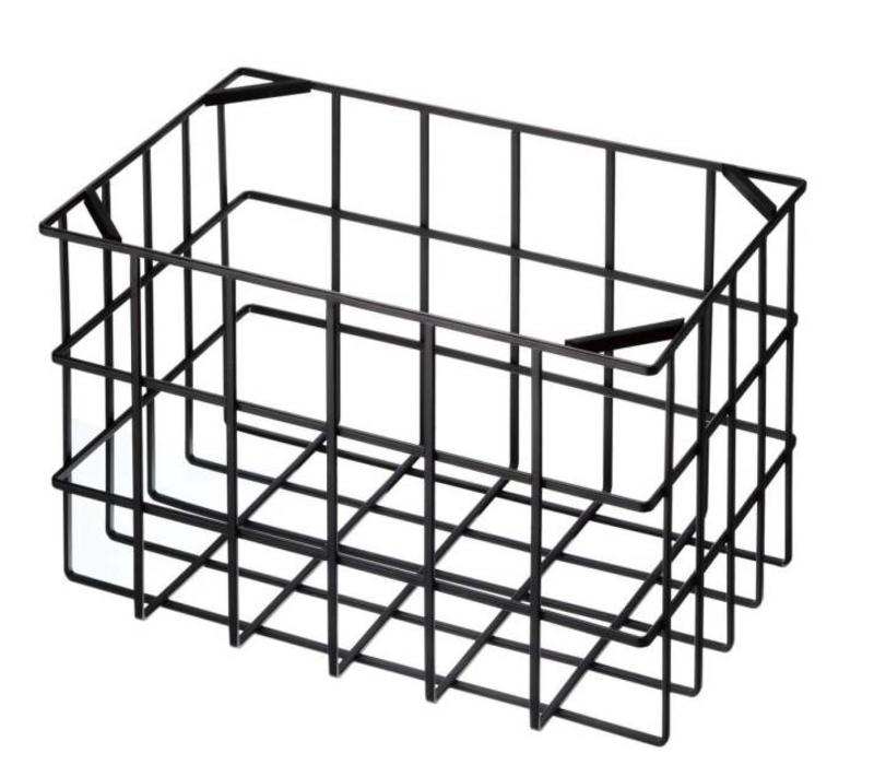 Yamazaki Kitchen Basket L black