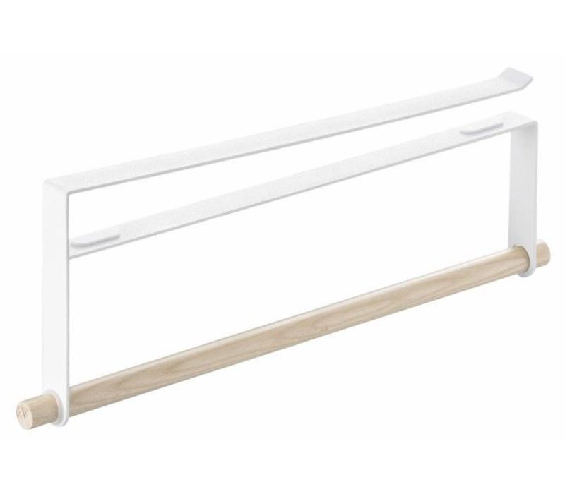 Yamazaki Tosca Kitchen roll holder Wall shelf white/ beech