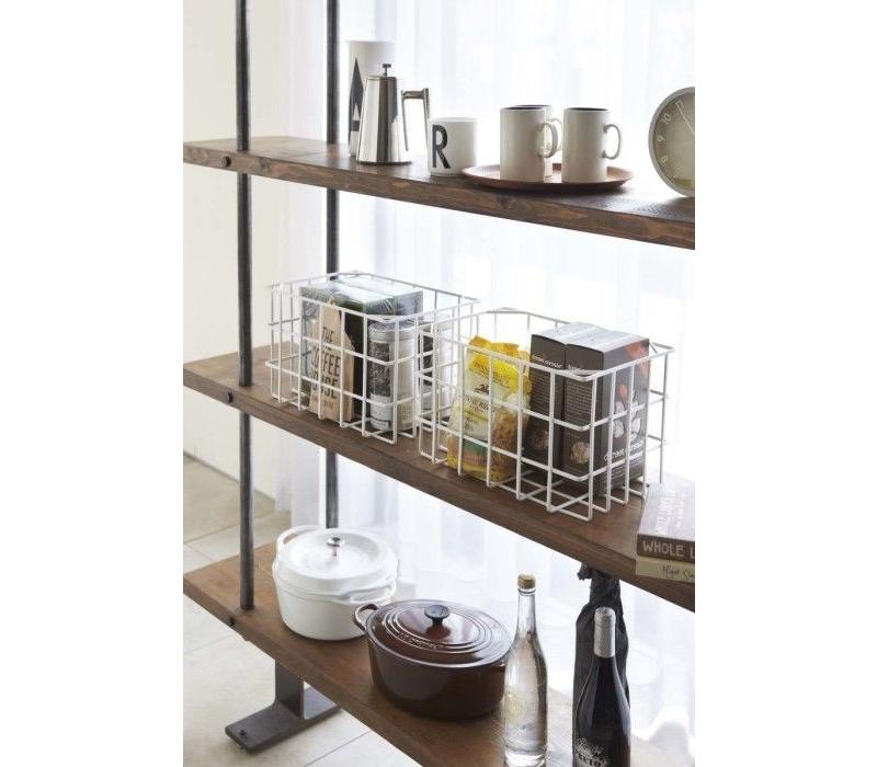 Yamazaki Kitchen Basket L withe