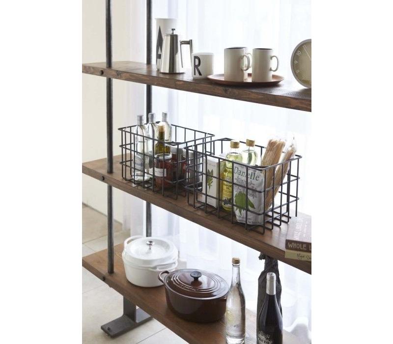 Yamazaki Kitchen Basket L Black