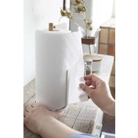 Yamazaki Tosca Paper towel holder White/Beech