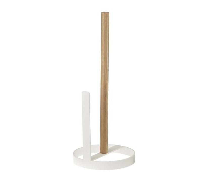 Yamazaki Tosca Paper towel holder White/Beech