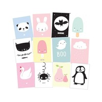 A Little Lovely Company Postcard set cute kids 12 stuks