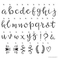 Lightbox letter set script