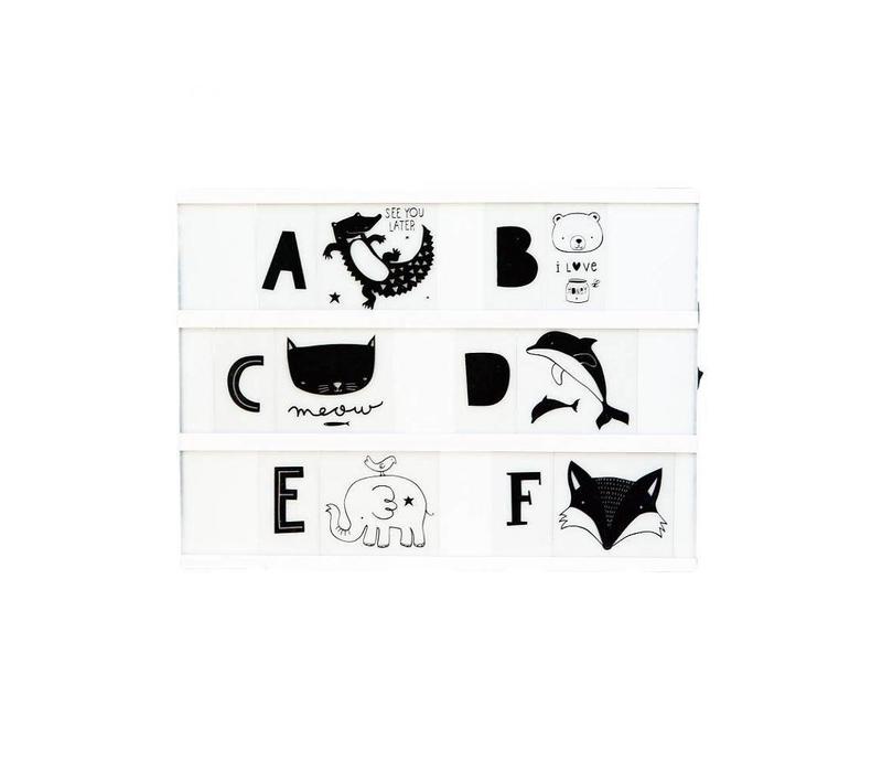 Lightbox letter set ABC black