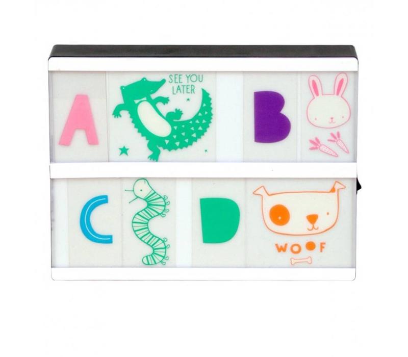 Lightbox letter set ABC pastel