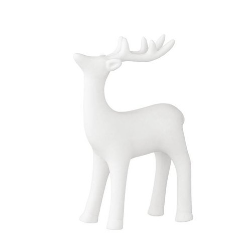 Bloomingville posing reindeer white porcelain 